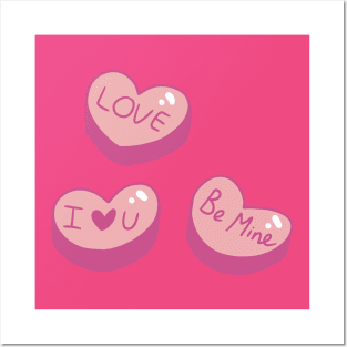 Candy Hearts Posters and Art